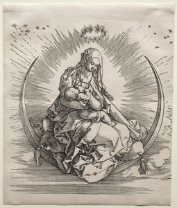 月牙上的处女，c。 1510-1511。 作者 阿尔布雷希特丢勒