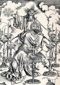 七个烛台的愿景，1498年，1906年。 作者 阿尔布雷希特丢勒