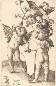 三个精灵》，约1505年。 作者 阿尔布雷希特丢勒