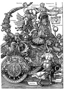 马克西米利安一世的凯旋归来，1512年至1522年，1936年 作者 阿尔布雷希特丢勒