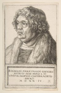 威廉·皮尔克海默（Willibald Pirckheimer），1524年。 作者 阿尔布雷希特丢勒