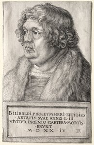 威廉·皮克海默（Willibald Pirkheimer），1524年。 作者 阿尔布雷希特丢勒