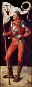 祭坛画Paumgartner。"圣-尤斯塔修斯》 阿尔布雷希特-杜勒(1471-1528)的画作 1504年，大约太阳。157x61厘米 慕尼黑，Alte Pinakothek博物馆 作者 阿尔布雷希特丢勒