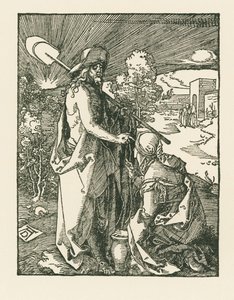 基督向抹大拉的马利亚显现 - Noli Me Tangere，约 1510 年（木刻） 作者 阿尔布雷希特·丢勒或丢勒