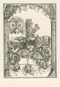 雅各布-德-班尼斯的纹章，约 1515 年（木刻版画） 作者 阿尔布雷希特·丢勒或丢勒