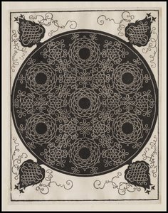 第四结，七个带有黑色中心的圆形结组，约1506年 作者 阿尔布雷希特丢勒