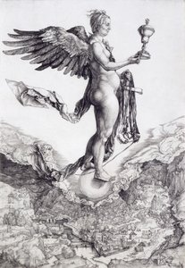 复仇女神（伟大的财富）（雕刻）（另见 73790） 作者 阿尔布雷希特丢勒