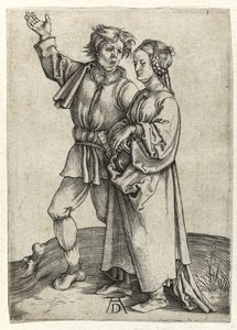 一对农民，约1497年 作者 阿尔布雷希特丢勒