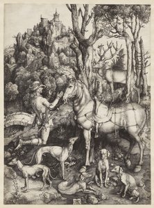 圣尤斯塔斯，约1501年 作者 阿尔布雷希特丢勒