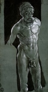 自画像，约1503年（纸上墨水） 作者 阿尔布雷希特丢勒