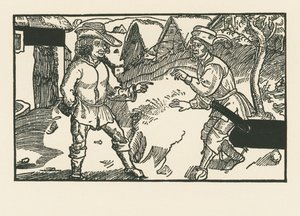 西吕斯和克雷姆斯》，约 1492-93 年（木刻版画） 作者 阿尔布雷希特·丢勒或丢勒