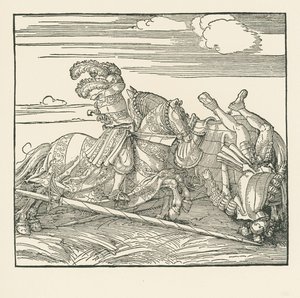 德国锦标赛，约 1517-18 年（木刻） 作者 阿尔布雷希特·丢勒或丢勒