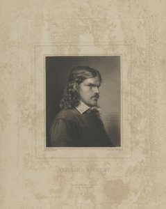 弗里德里希-吕克特1788-1866年的肖像，1840年代。 作者 Albrecht Fürchtegott Schultheiss