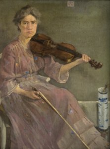 艺术家的妻子》，20 世纪（布面油画）