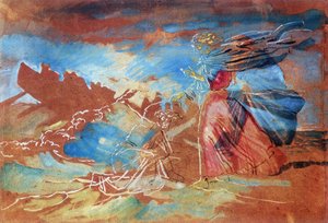 基督在水上行走亚历山大-伊万诺夫（约 1840-1875 年），俄罗斯艺术家。