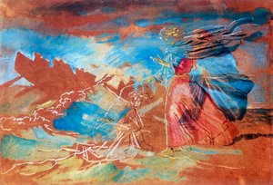 基督在水上行走，1840年