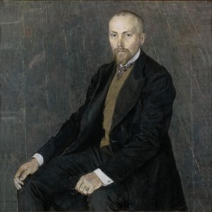 艺术家肖像尼古拉斯·罗里希（Nicholas Roerich）1874-1947，1907年 作者 亚历山大·雅科夫列维奇·戈洛文