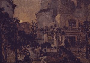 G. Bizet的歌剧《卡门》的舞台设计，1908年