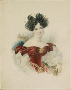 纳塔利娅·维克托罗夫娜·科楚贝公主肖像，尼·科楚贝1800年1854年，1830年代