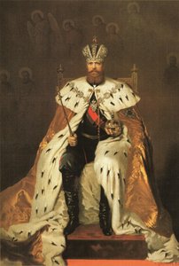 俄罗斯亚历山大三世的肖像（1845-1894） 作者 亚历山大·彼得罗维奇·索科洛夫