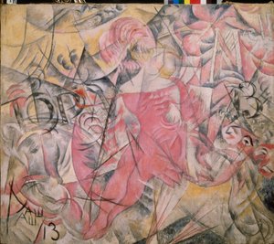 马戏团女骑士 - 亚历山大·瓦西里耶维奇·舍甫琴科 (Alexandre Chevchenko) (1883-1948) 绘画，布面油画