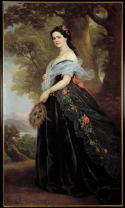 朱丽叶·科蒂伯爵夫人的肖像 Alexandro Ossani 绘画（19 世纪）1869 佛罗伦萨现代艺术博物馆 作者 亚历山多·奥萨尼（Alessando Ossani）
