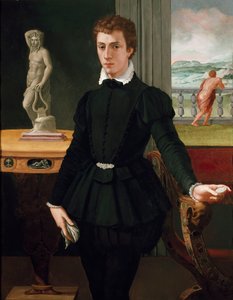 一个年轻人的肖像
































" 作者 亚历山德罗·阿洛里（Alessandro Allori）