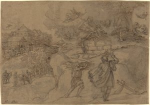 亚伯拉罕的献祭 作者 亚历山德罗·阿洛里（Alessandro Allori）