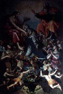 圣母的加冕仪式 作者 亚历山德罗·阿洛里（Alessandro Allori）