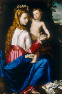 处女与孩子 作者 亚历山德罗·阿洛里（Alessandro Allori）