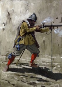 方阵，1534 年至 1704 年间西班牙步兵的船只。由 Alessandro Lonati 绘制 作者 亚历山德罗·洛纳蒂