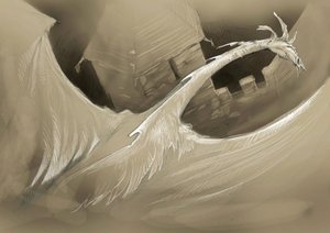 神奇生物：飞过城堡塔楼的龙 绘图：Alessandro Lonati 作者 亚历山德罗·洛纳蒂
