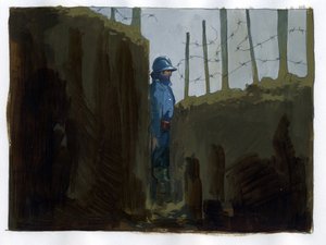 第一次世界大战：战壕里毛茸茸的法国卫兵 作者 亚历山德罗·洛纳蒂