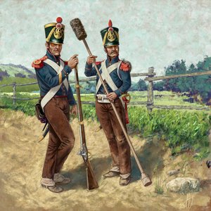 1809 年身着野战服的法国下马炮兵，2024 年 作者 亚历山德罗·洛纳蒂