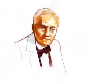 苏格兰生物学家亚历山大·弗莱明的肖像（1881-1955）（苏格兰生物学家、药理学家和植物学家亚历山大·弗莱明的肖像） 作者 亚历山德罗·洛纳蒂
