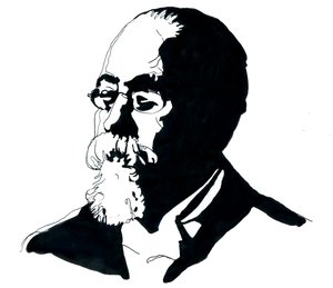 切萨雷-龙勃罗梭（1835-1909 年）肖像 意大利犯罪学学派创始人（切萨雷-龙勃罗梭肖像 意大利犯罪学家和医生，意大利实证主义犯罪学学派创始人） 作者 亚历山德罗·洛纳蒂