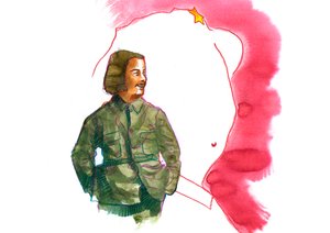 江青肖像（1914-1991）毛泽东夫人（江青毛夫人肖像） 作者 亚历山德罗·洛纳蒂