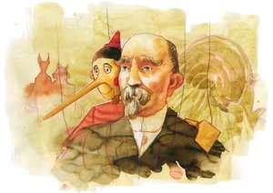 意大利作家卡洛·科洛迪肖像（1826-1890）匹诺曹角色的作者（意大利作家卡洛·科洛迪的肖像） 作者 亚历山德罗·洛纳蒂