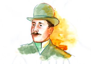 诗人纪尧姆-阿波利奈尔（1880-1918 年）肖像（英国诗人纪尧姆-阿波利奈尔） 作者 亚历山德罗·洛纳蒂