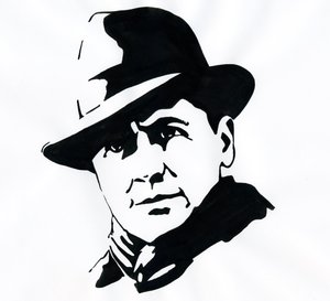 法国省长和反抗者让·穆兰（Jean Moulin，1899-1943）的肖像 作者 亚历山德罗·洛纳蒂