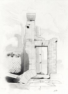罗马的罗马时代遗址，罗马广场（foro romano） 亚历山大-洛纳蒂（Alessandro Lonati）绘图。 作者 亚历山德罗·洛纳蒂