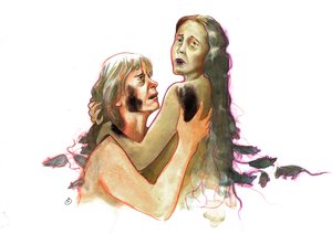 鼠疫大流行时的两名受害者（两名鼠疫受害者） 作者 亚历山德罗·洛纳蒂