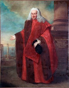 威尼斯共和国参议员安吉洛-梅莫一世的肖像 亚历山德罗-隆吉（1733-1813）的画作 1770 太阳 181x143厘米 威尼斯，科雷尔博物馆