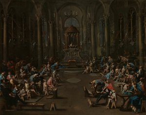 犹太教堂 作者 亚历山德罗·麦格纳斯科（Alessandro Magnasco）