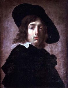自画像，约1650年（布面油画） 作者 亚历山德罗·罗西（Alessandro Rosi）