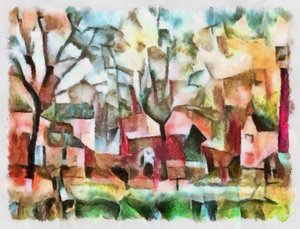 粉红色的景观，2016年，