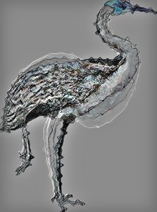 鸟I,2020,(混合媒体) 作者 亚历克斯·卡明克