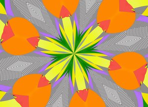 flowers #108,2019,(mixed media) 作者 亚历克斯·卡明克