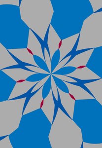 花 #12,2019,(混合媒体) 作者 亚历克斯·卡明克