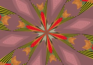 花 #13,2019,(混合媒体) 作者 亚历克斯·卡明克